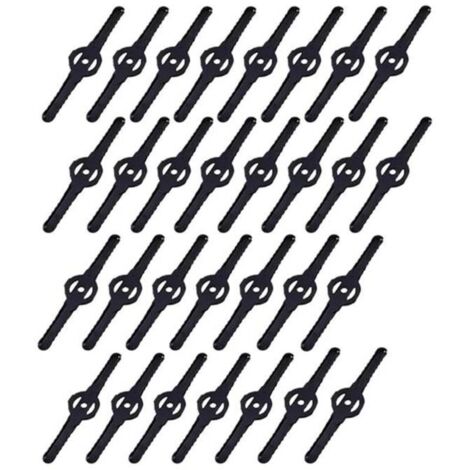 30 lame nere per decespugliatore, lame per bordatore, lame in plastica per bordatore, accessori per bordatore
