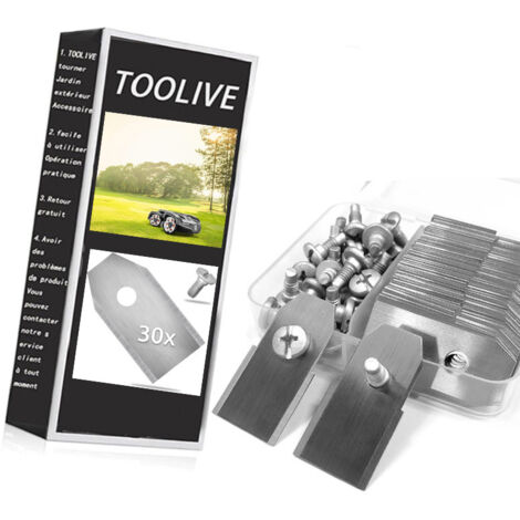 30 Lames de rechange pour Husqvarna Automower & Gardena robot tondeuse 0,6 mm