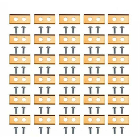 30 lames de tondeuse revêtues de titane + 60 vis de rechange pour tondeuse robot Worx