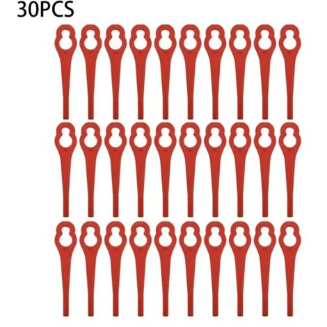 30 lames en plastique pour débroussailleuse, compatibles avec la débroussailleuse Ferrex Aldi Far 20-1 97699 2002706 FE220 - AquaForge