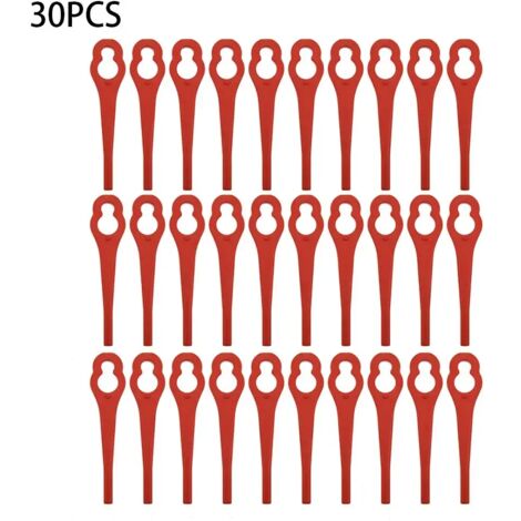 30 lames en plastique pour débroussailleuse, compatibles avec la débroussailleuse Ferrex Aldi Far 20-1 97699 2002706 FE220 - AquaForge