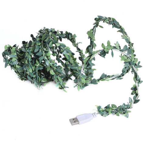 30 LED 3m/9.8ft USB Charge Rotin Fée Guirlande Lumineuse Décoration De Fête Intérieure De NolBlanc Chaud