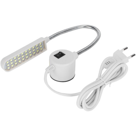 30-LED-Arbeitsleuchte für Nähmaschinen, flexibel mit Magnetfuß und EU-Stecker (110–250 V)