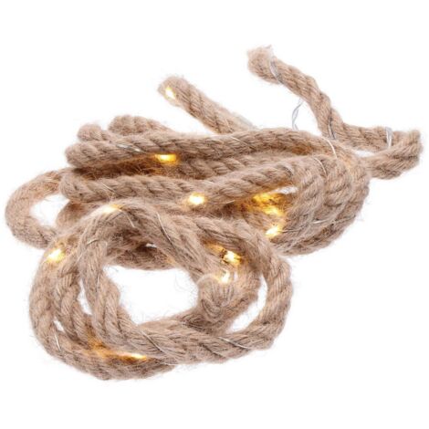 30 luci LED su un cavo in tessuto