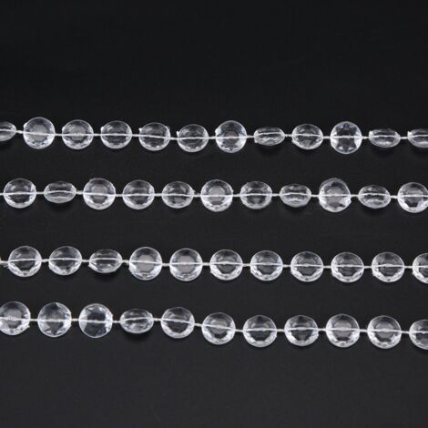 30 m Acryl-Diamant-Kristallperlen-Vorhanggirlande zum Selbermachen – Dekoration für Hochzeiten und Partys