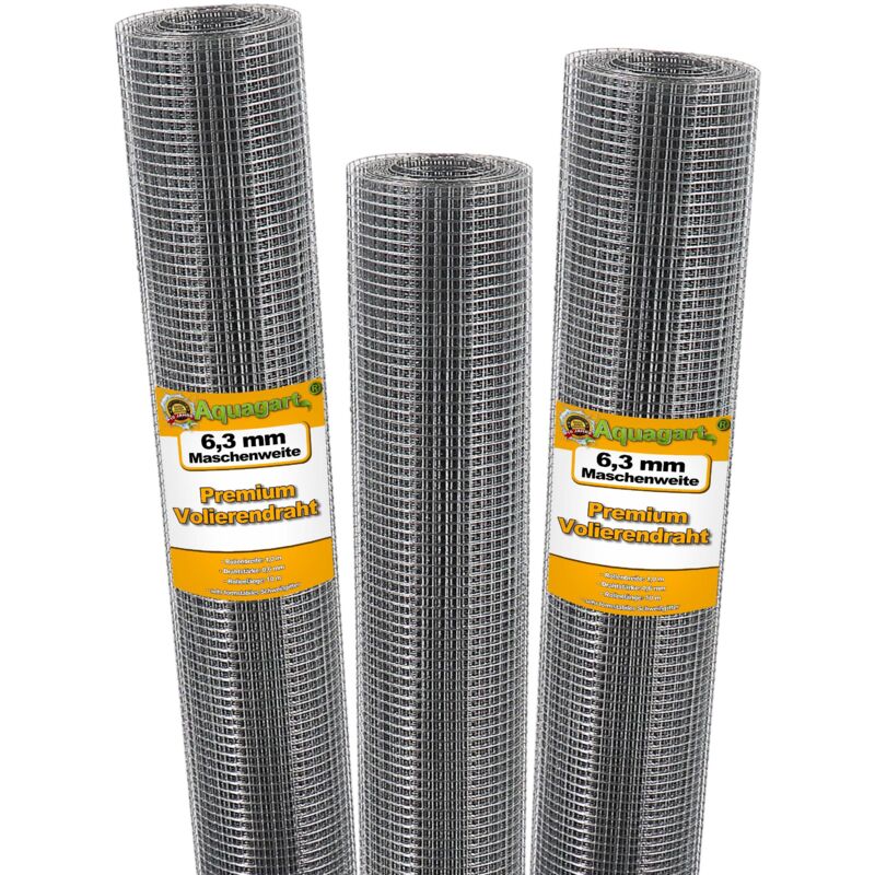 Aquagart 30 M X 1 M Aviary Wire Mesh Welding Grid Vole Grille Wire Mesh