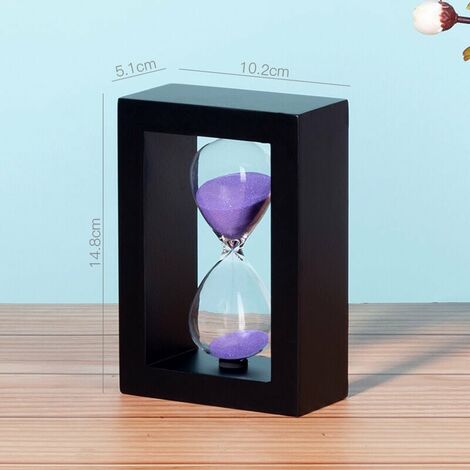Sablier Minuterie 30 Minutes Bois Sable Sablier Horloge pour Cadeaux  Créatifs Chambre Décor Bureau Cuisine Décor Anniversaire (30 min, Bleu) 