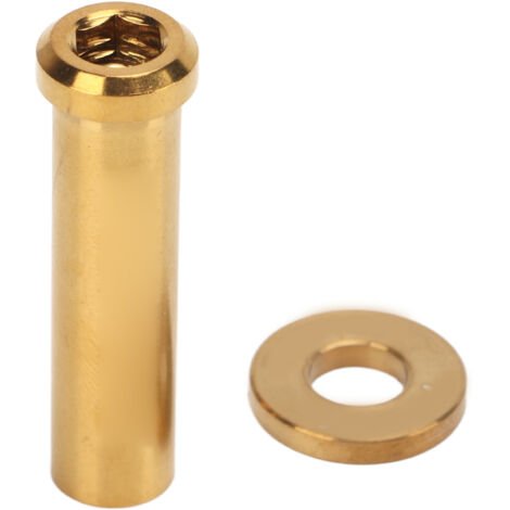 30-mm-Befestigungsmuttern für Rennrad-Bremssättel aus Titanlegierung, goldfarben, rostfrei und oxidationsbeständig, polierte Oberfläche.