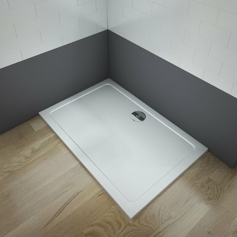 

Plato de Ducha Cuadrado o Rectangular para Mamparas de Baño 80x70cm