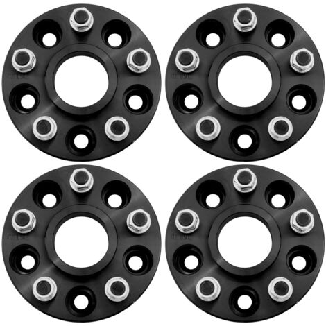 30-mm-Spurverbreiterungen, passend für Land Rover Defender, Disco1, Range Rover Classic. T1. Schwarz