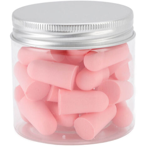 30 Ohrstöpsel zum Schlafen, geräuschdämpfend, weicher Schaumstoff mit langsamer Rückstellkraft, zum Lernen, Arbeiten und Schlafen – Rosa