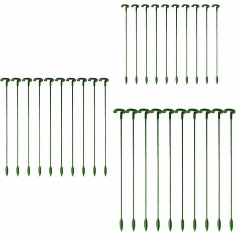 30 Pack Garden Plant Stakes, Single Stems, Flower Stakes, Orchid, Peony, Lily, Rose