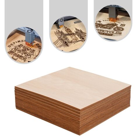 30 Pakete 12 X 12 X 1/8 Zoll - 3 mm dicke unfertige Sperrholzblätter für das Kunsthandwerk