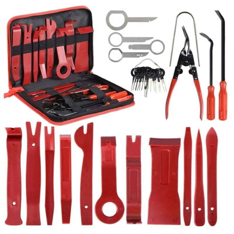 30 pcs Outils de décoration Outils d'installation et de retrait intérieurs Outils de décoration Panneau de porte d'autoradio Kit de décoration de