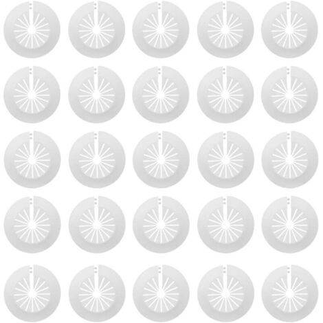 30 Pcs Radiateurs De Tuyau En Plastique Cache Tuyau Radiateur Rosaces Simples Rosace Radiateur Cache Tuyau Manchons De Tuyaux Pour Les Tuyaux De 14-29 Mm(Blanc)