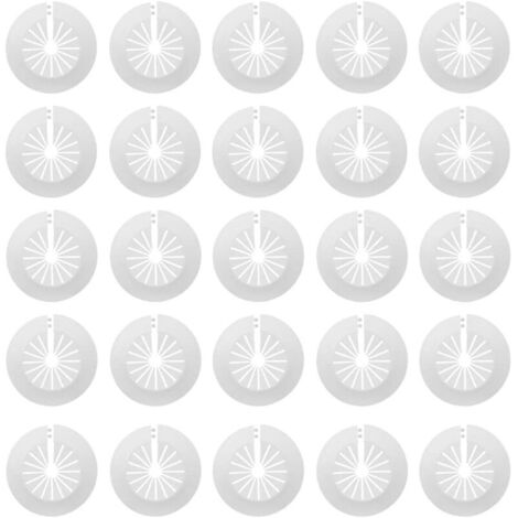 30 Pcs Radiateurs De Tuyau En Plastique Cache Tuyau Radiateur Rosaces Simples Rosace Radiateur Cache Tuyau Manchons De Tuyaux Pour Les Tuyaux De 14-29 Mm(Blanc)