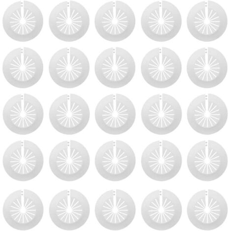 30 Pcs Radiateurs De Tuyau En Plastique Cache Tuyau Radiateur Rosaces Simples Rosace Radiateur Cache Tuyau Manchons De Tuyaux Pour Les Tuyaux De 14-29 Mm(Blanc)