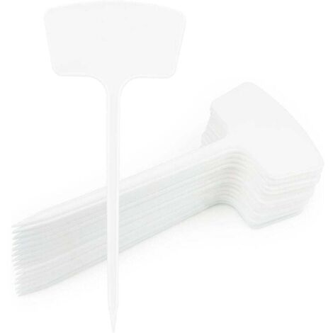 30 pezzi 36 cm grandi etichette per giardino esterno, etichette per piante, etichette per orto esterno, etichette per piantagioni riutilizzabili - Bianco