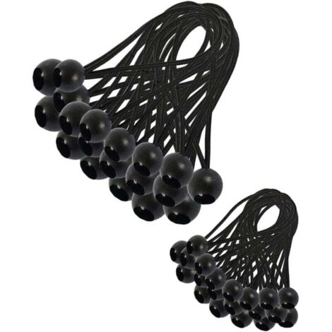 30 pezzi di corda elastica, corda per telone, corda elastica, corda elastica per gazebo, telone, campeggio, tenda, tende, imbracatura di estensione (200 mm e 150 mm)