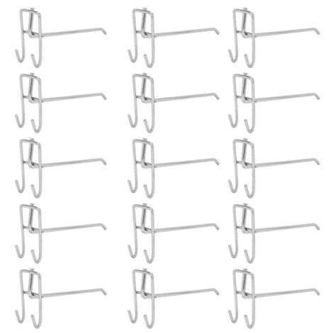 30 pezzi ganci per pannello forato, ganci per pannello forato da parete per organizzare attrezzi, banco da lavoro, scaffali da negozio, metallo, per garage, capannoni per attrezzi (lunghezza 20 cm)