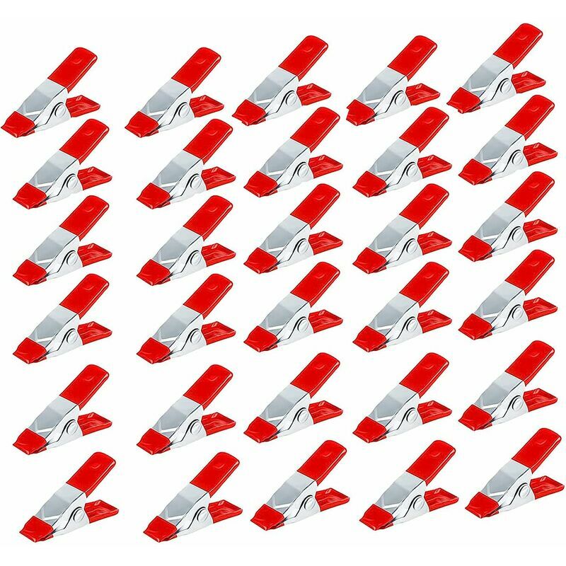 30 Pezzi Morsetto a Molla in Metallo, Clip per