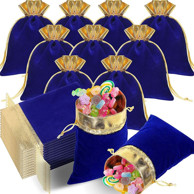 30 Pezzi Sacchetti di Velluto con Coulisse