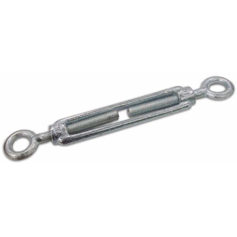 Tenditore a 2 Occhi Zincato Filetto 8 mm Misura chiuso 160 mm Conf. 30 pz