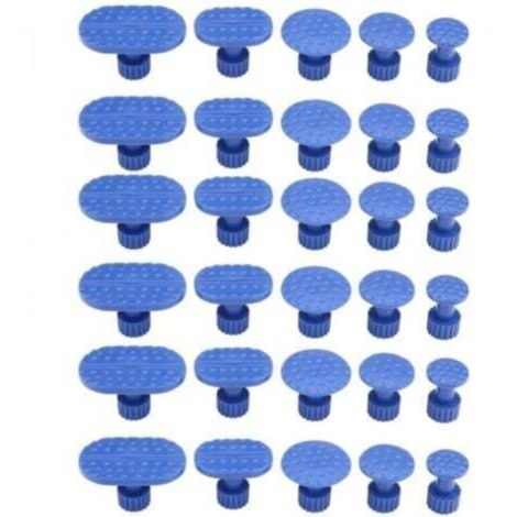 30-piece car body dent removal kit, paintless dent puller tabs, glue extractor tabs