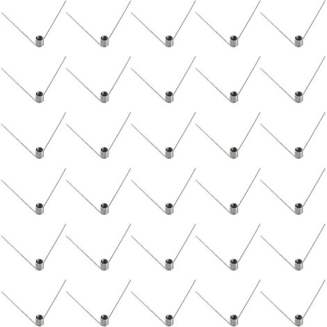 30 Pièces 0.5  5.0 mm 60° Ressort de Torsion, Ressorts de Torsion en Acier Inoxydable, Angle de Ressort en Forme de V, pour Le Travail du Bois de Bricolage, Meubles, Projet de Réparation