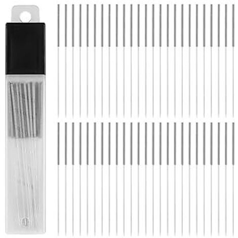 30 Pièces Aiguilles de Nettoyage de Buse de Imprimante 3D, 0,4 mm Aiguilles de Buse Nettoyant Tête d'impression en Acier Inoxydable pour Accessoires Impression 3D Aiguille Buse