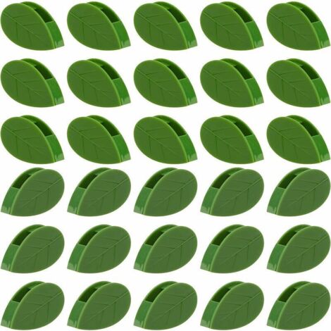 30 Pièces Clips De Montage Mural d'escalade De Plantes Clip De Fixation De Mur Végétal Auto-Adhésif, Support De Vignes en Forme De Feuille Invisible