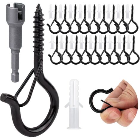 Lot De 4 Tendeurs De Corde Réfléchissants 5m - Avec Cliquet Réglable, Crochets - Pour Tente, Voile D'ombrage, Jardin
