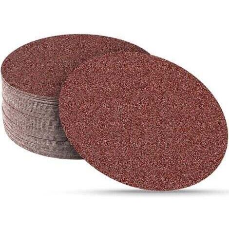30 Pièces Disque de Ponçage, 180 mm Rond Disques Abrasifs à Non Trous Papier Poncer à Grain 40 pour Ponceuse Murale Girafe