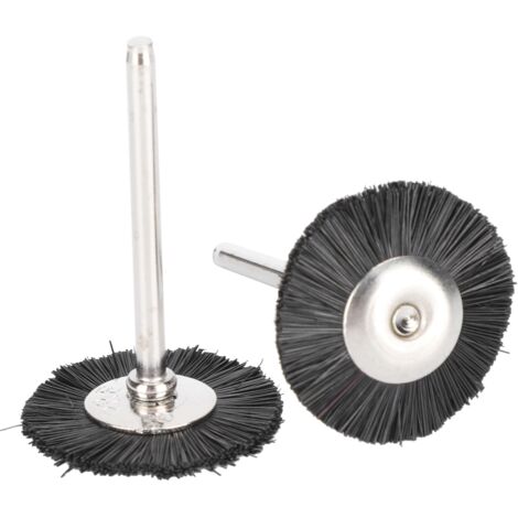 30 Pièces Disques à Brosses Miniatures pour Sculpture sur Bois, Nettoyage Rouille et Polissage - Outils Abrasifs Poils