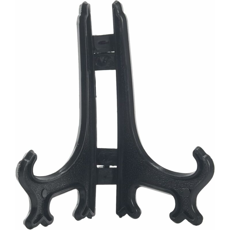 30 Pieces Easel Stands 3 Inch Plastic Plate Holder Display Easel Stand for Display Frame (Black)