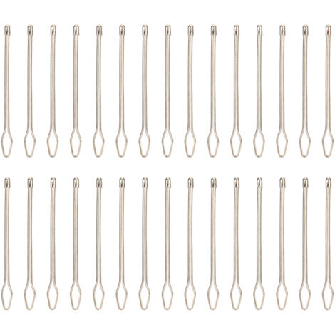 30 pièces enfile-aiguille à cordon, outil de tirage facile pour élastique, résistant à la rouille, pour fil élastique et laine