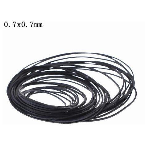 30 pièces/ensemble de bandes de mixage pour cassettes audio 0,7 x 0,7 mm et 1 x 1 mm, courroie en caoutchouc de rechange - 0,7 x 0,7 mm