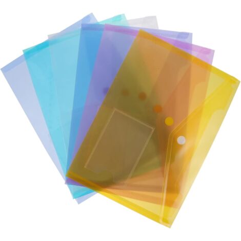 30 pièces Lot de Pochettes Plastiques Transparentes avec Bouton-pression
