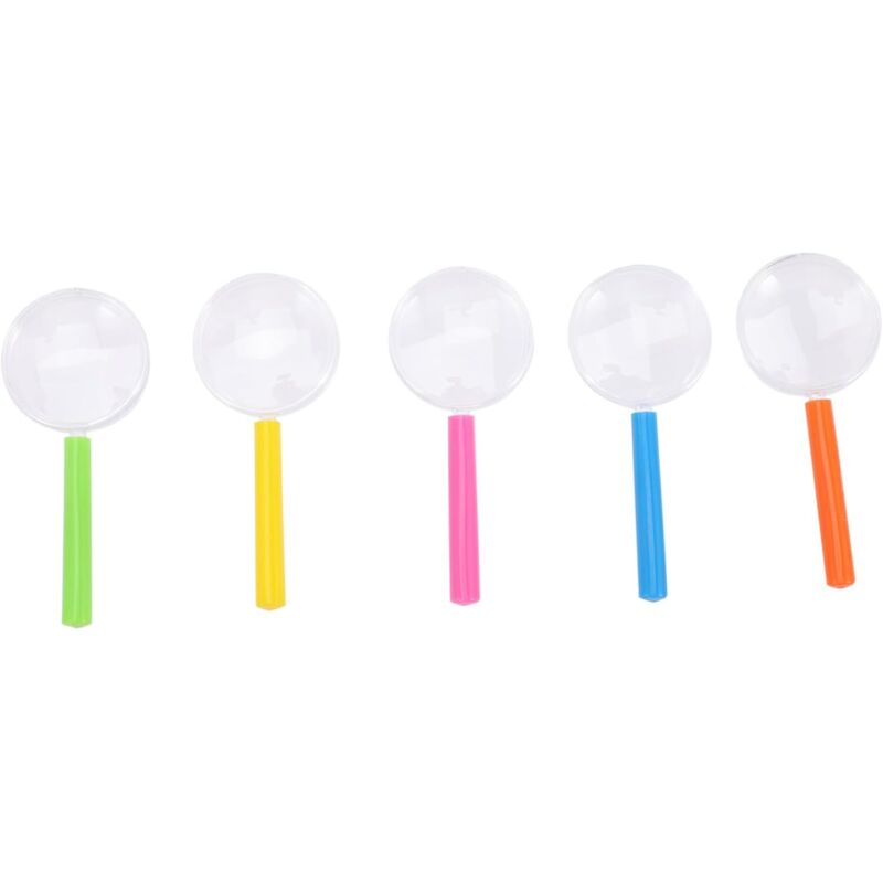 30 pièces Loupe Portable pour Garçon Fille avec Poignée Colorée Loupe