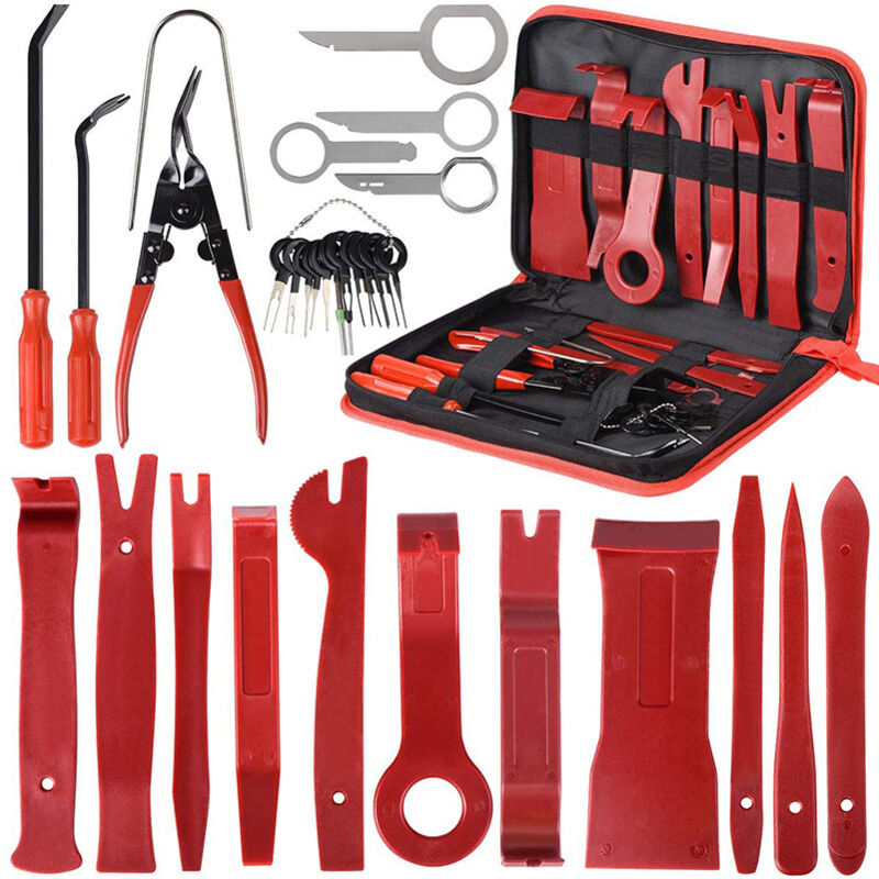 30 pièces outil de garniture outil de dépose Installation outil intérieur garniture panneau de porte autoradio Kit d'outils pour habillage avec sac
