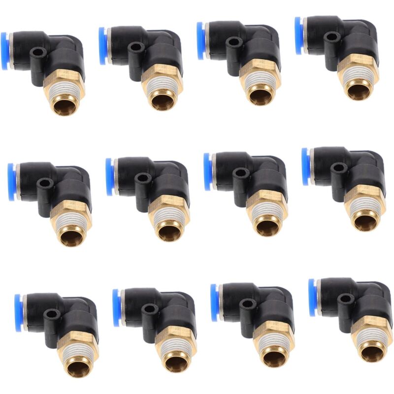 30 Pièces Raccords instantanés pneumatiques connecteurs de tuyaux bouchon de raccords de compresseur d'air accessoire compresseur à air raccords de