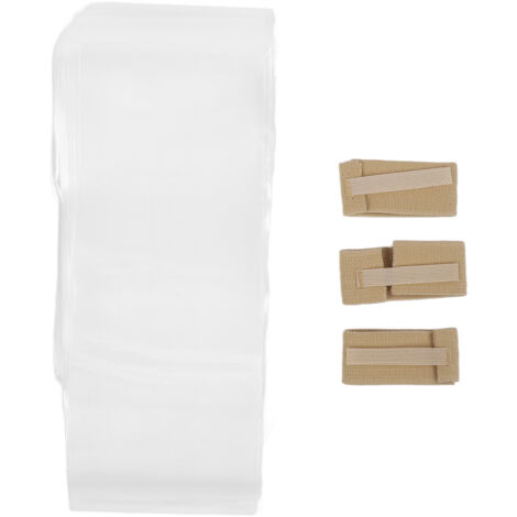 30 pièces Sac Pénien Incontinence Homme Portable Jetable PE Grande Capacité 1700ml avec Pince