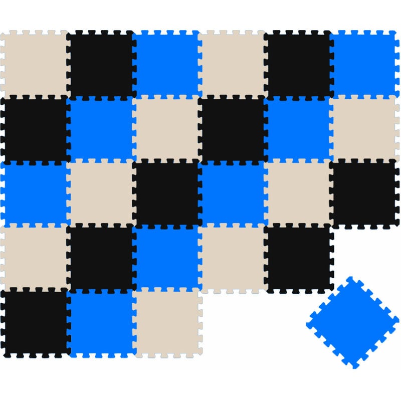 

30 Piezas Alfombra Puzzle para Bebés y Niños - 30x30 Suelo Goma EVA Tapete Juego