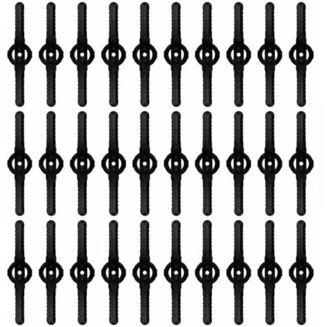 30 piezas de cuchillas de repuesto de plástico, cuchillas de borde, cuchillas de recortadora, cuchillas de repuesto compatibles para cortar