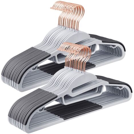 30 Plastic S-Shaped Hangers Non-Slip Space-Saving Rotating Hook Thick 0.5cm