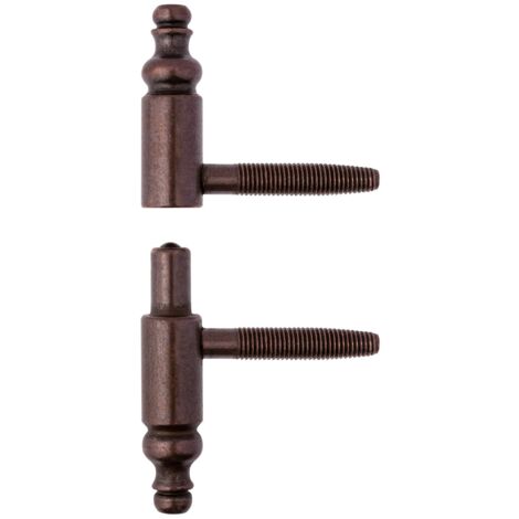 30 pz cerniera anuba barocco acciaio bronzato   16 mm per porte legno