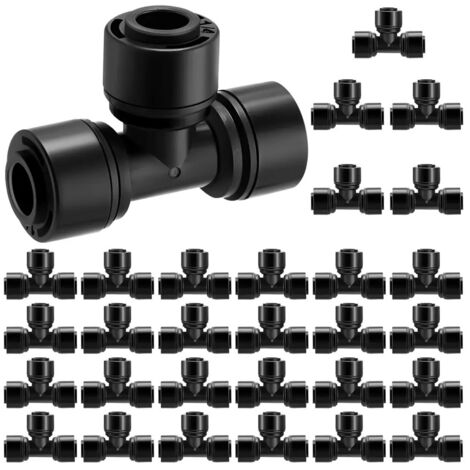 30 raccords en T pour irrigation goutte goutte 14