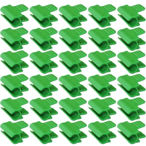 30 Serre Film Pinces, Fixations pour Serre, 11mm Clip de Serre, clips pour plantes, Clip Cerceau Tunnel de Filet en Plastique, pour Serres, support d'extension de plantes, Abris