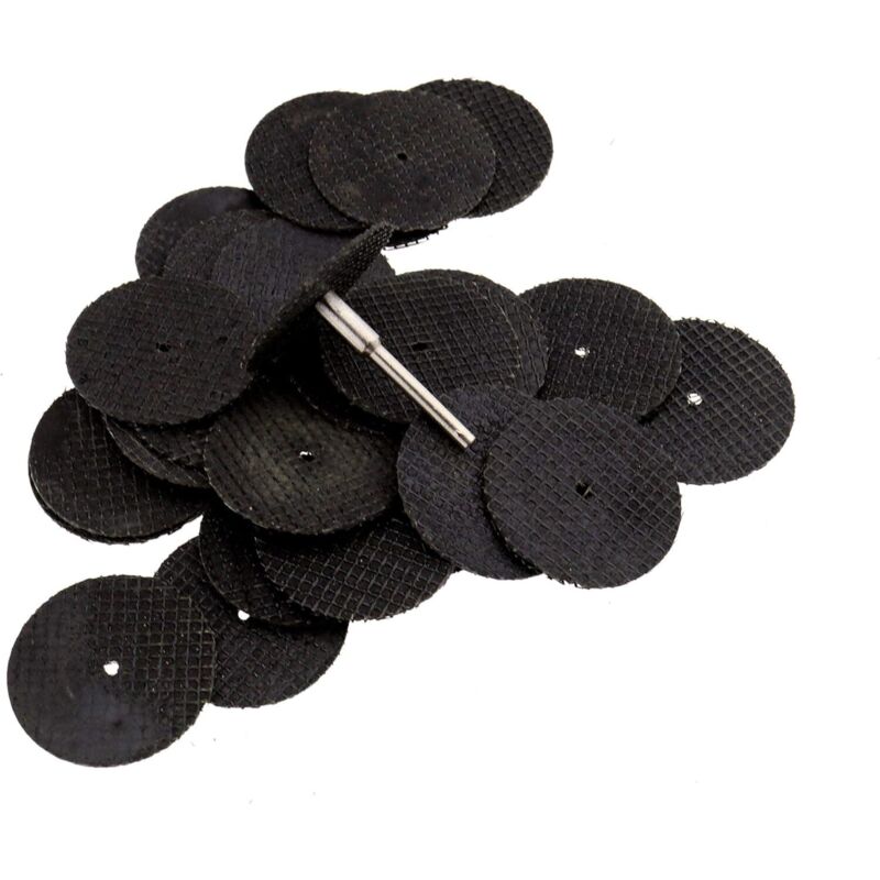 Image of 30 Stück 32 mm Harz-Trennscheiben mit Schaft für rotierende Schleifwerkzeuge