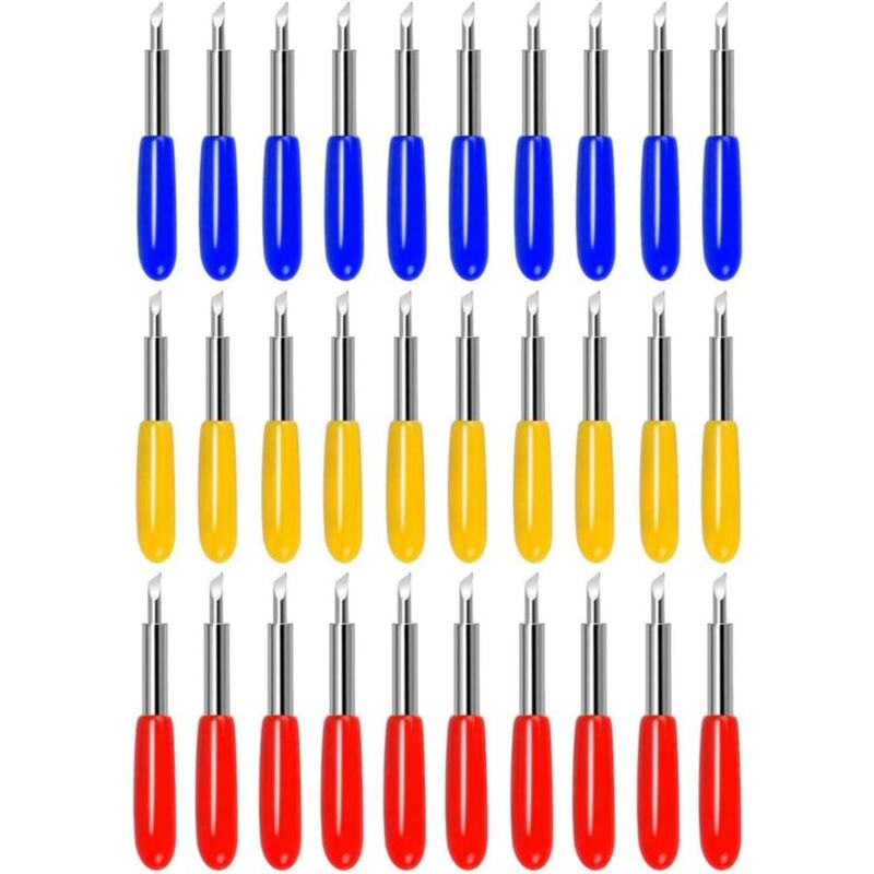 Image of 30 Stück Ersatzklingen für Vinyl-Schneidemaschinen (mehrfarbig)